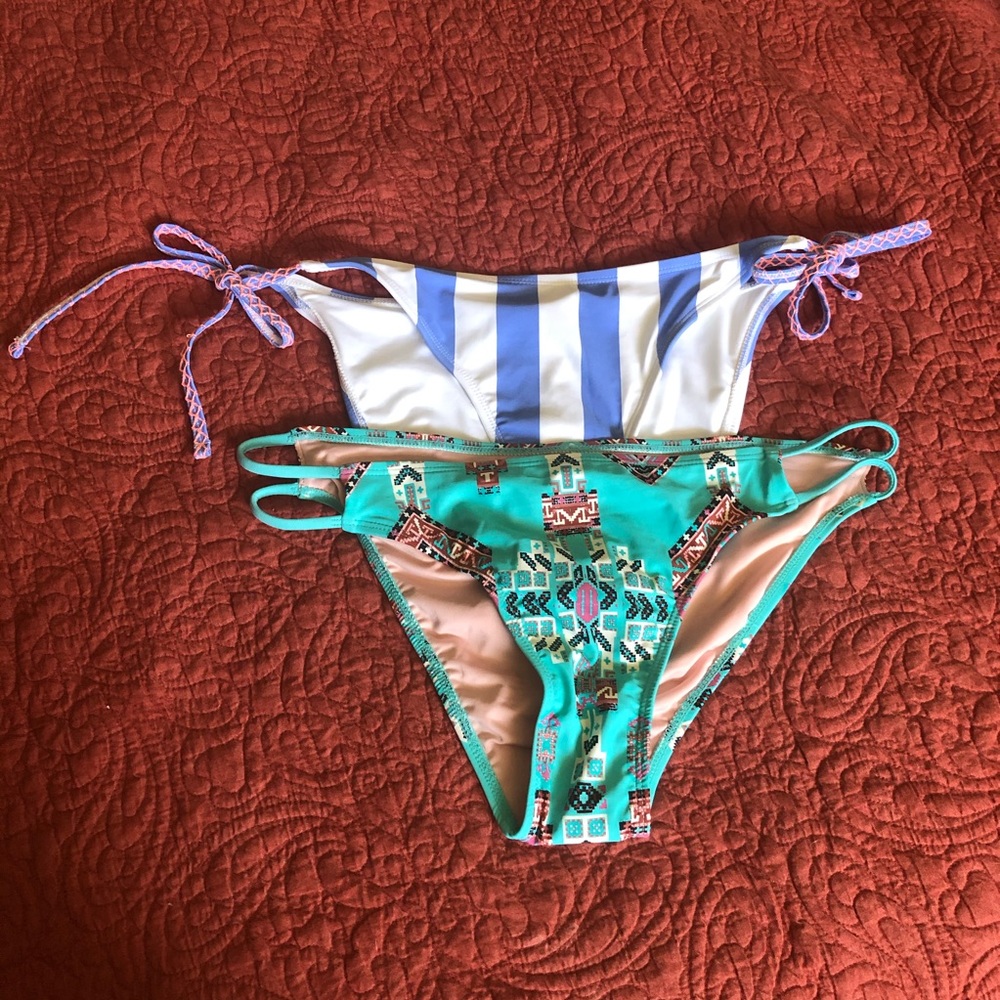 Mae Swim Bikini Bottoms Lot Of 2 NWOT